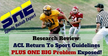 Research Review&##x3a; Simple Rules For ACL Return To Sport. Plus ONE BIG problem exposed&##x21;