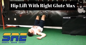 Hip Lift With Right Glute Max