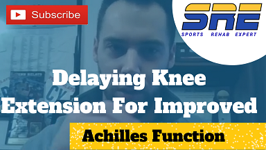 Delaying Knee Extension Impact on Achilles and Sprinting